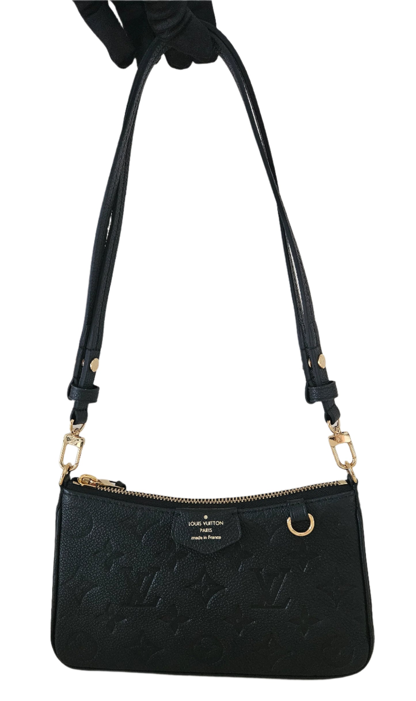 EASY POUCH ON STRAP EMPREINTE MONOGRAM BLACK