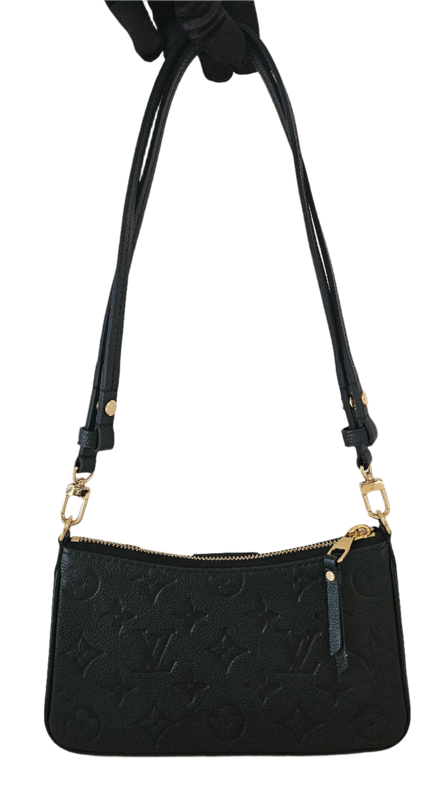 EASY POUCH ON STRAP EMPREINTE MONOGRAM BLACK