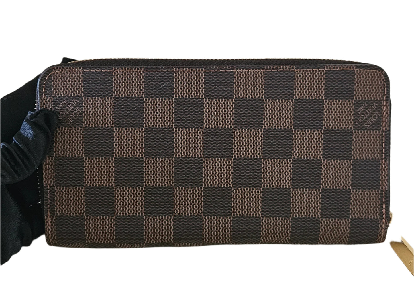 Zippy Organizer Monogram Canvas Damier Ebene GHW