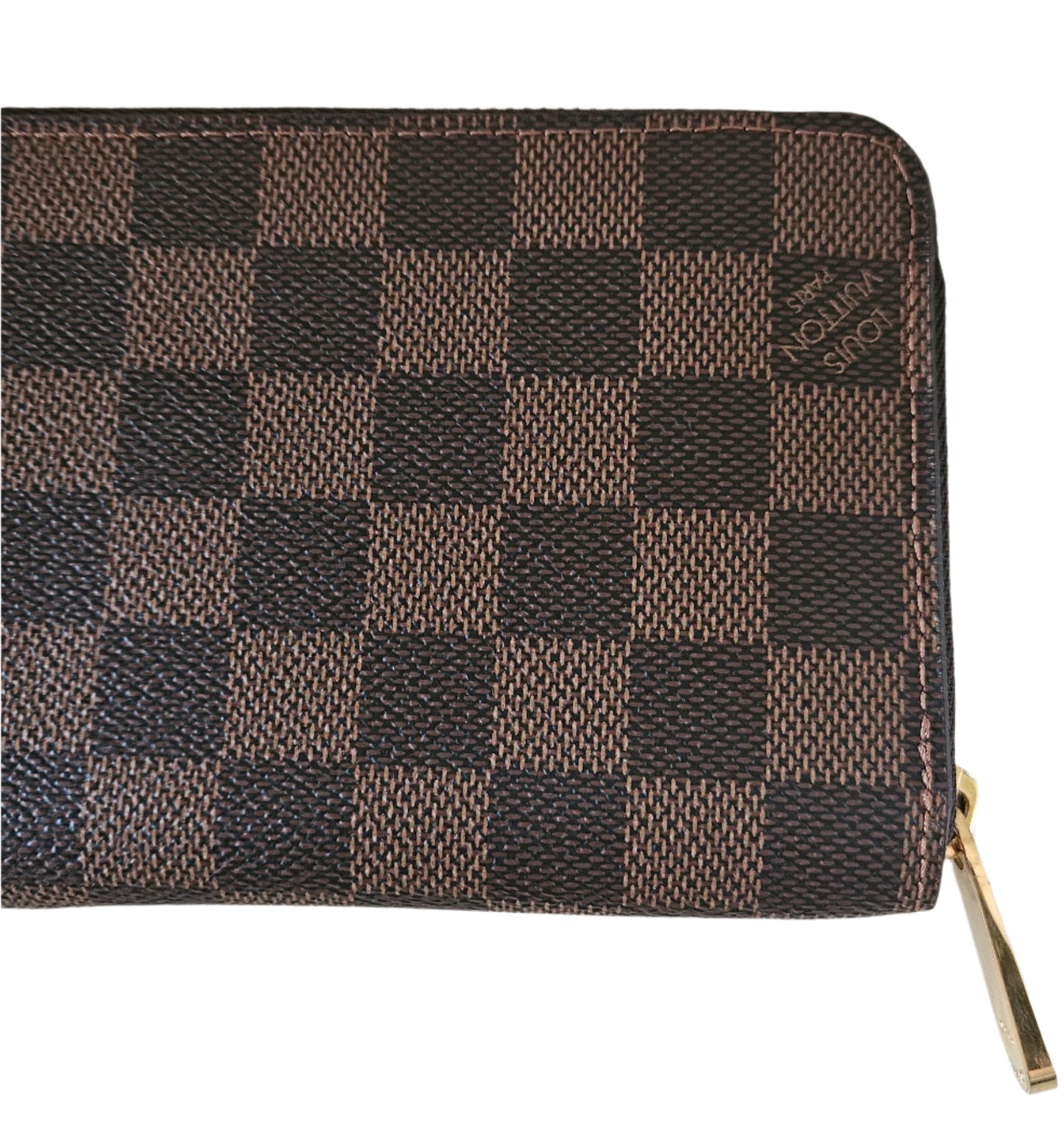 Zippy Organizer Monogram Canvas Damier Ebene GHW