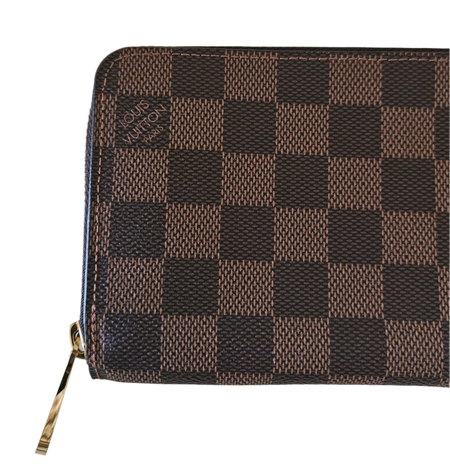 Zippy Organizer Monogram Canvas Damier Ebene GHW