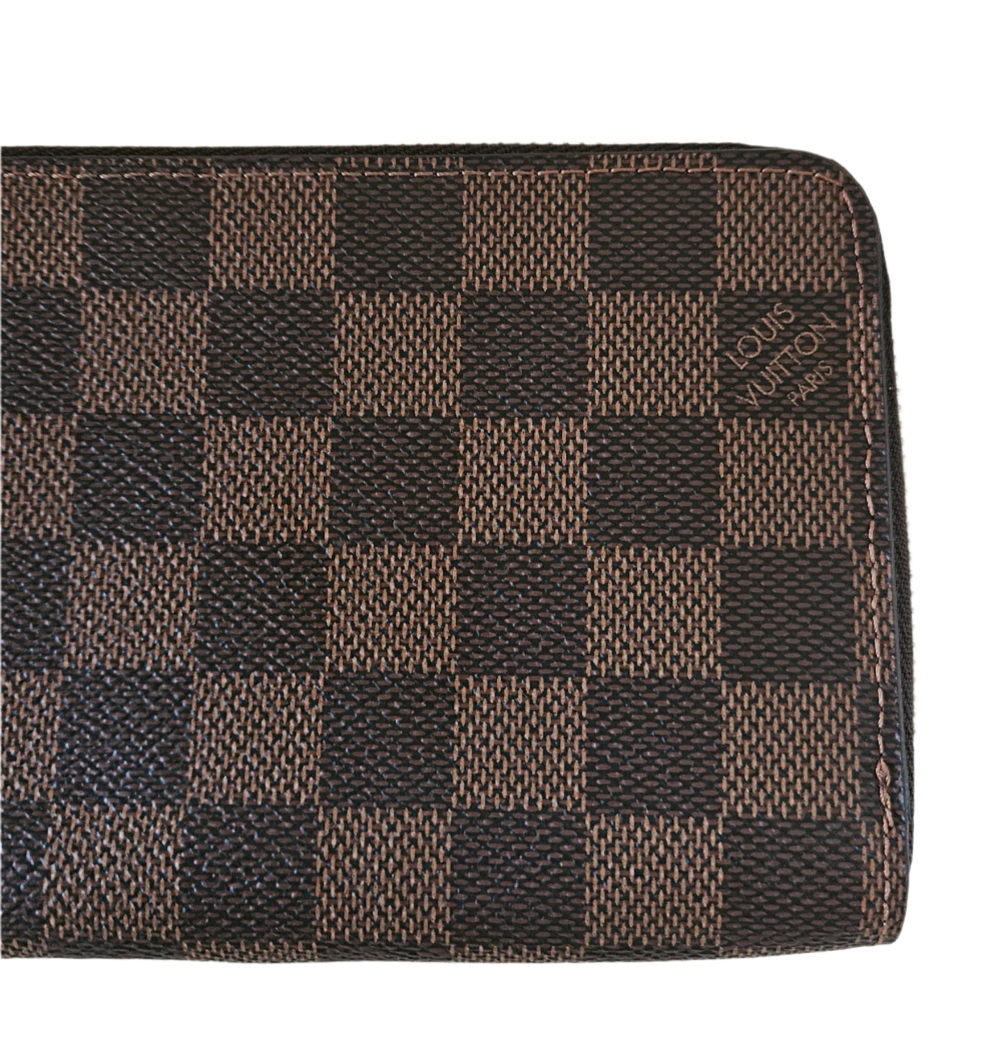 Zippy Organizer Monogram Canvas Damier Ebene GHW