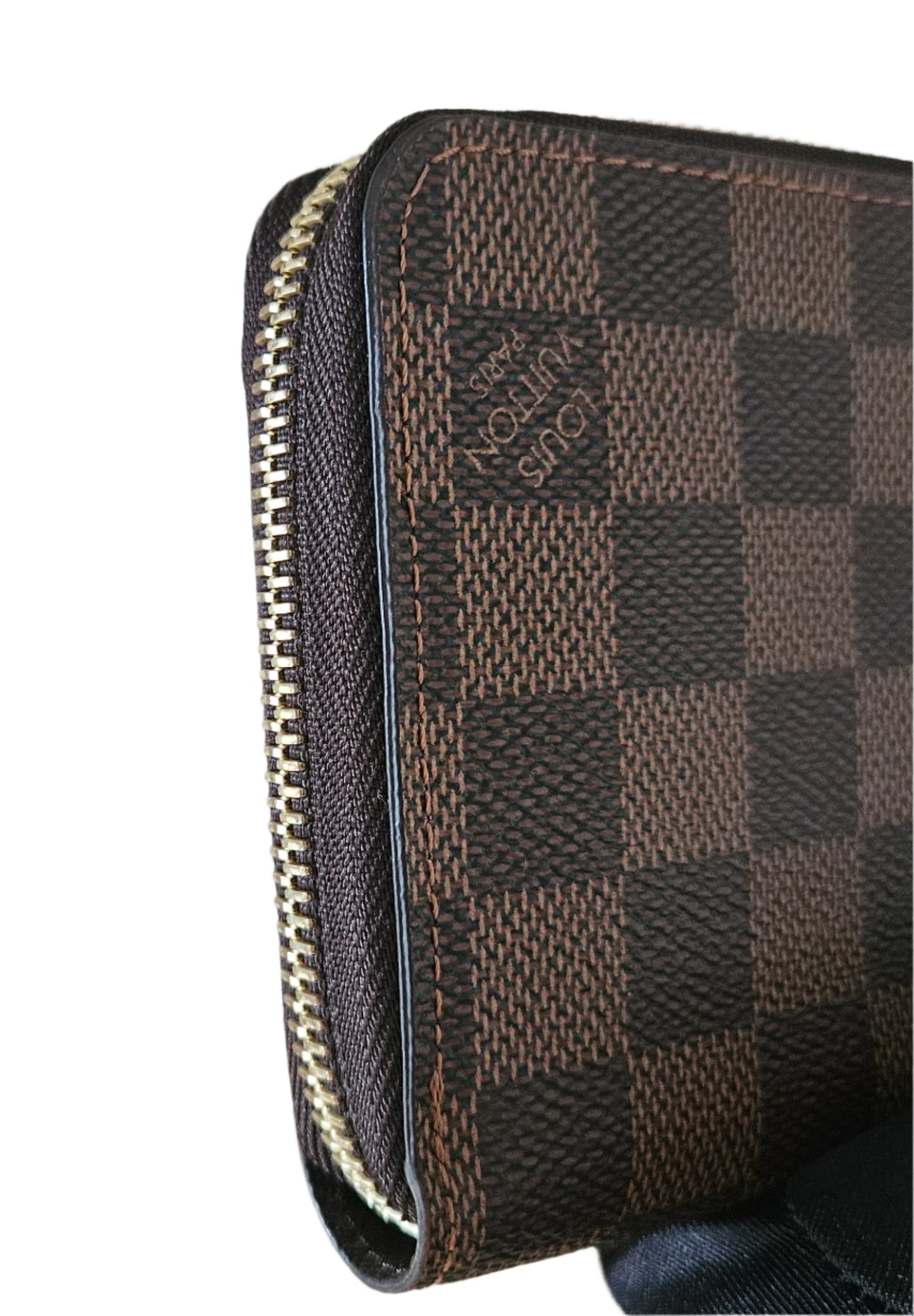 Zippy Organizer Monogram Canvas Damier Ebene GHW