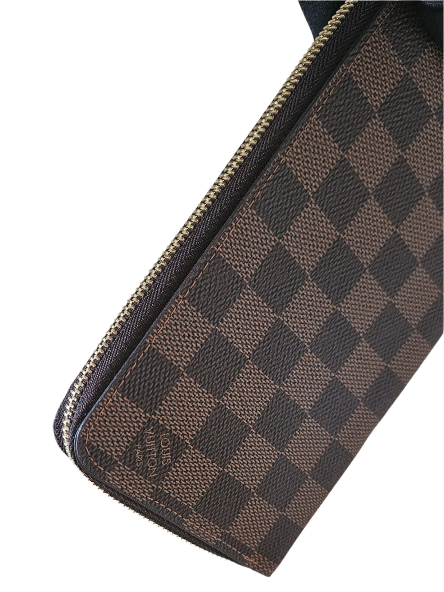 Zippy Organizer Monogram Canvas Damier Ebene GHW