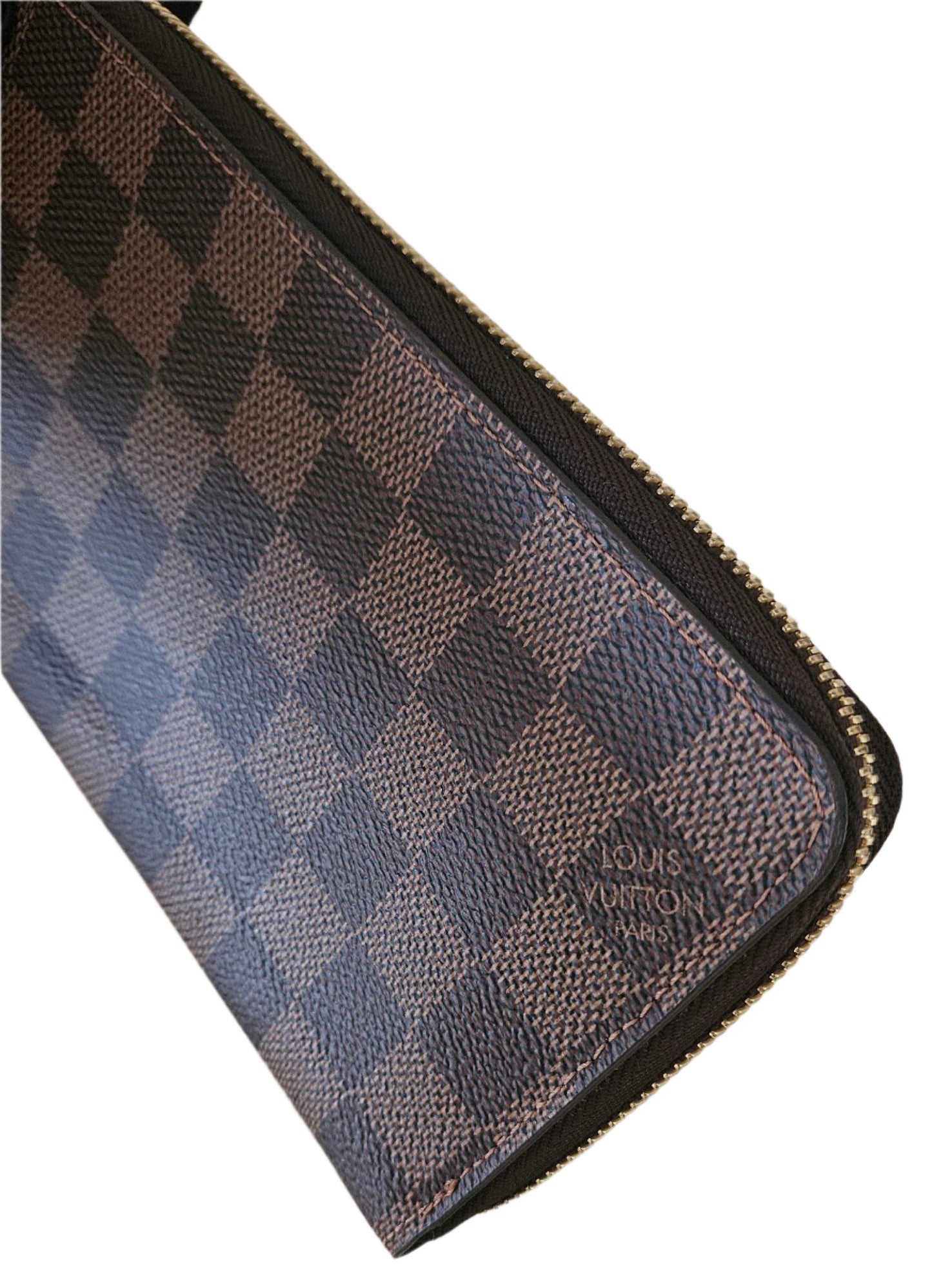 Zippy Organizer Monogram Canvas Damier Ebene GHW