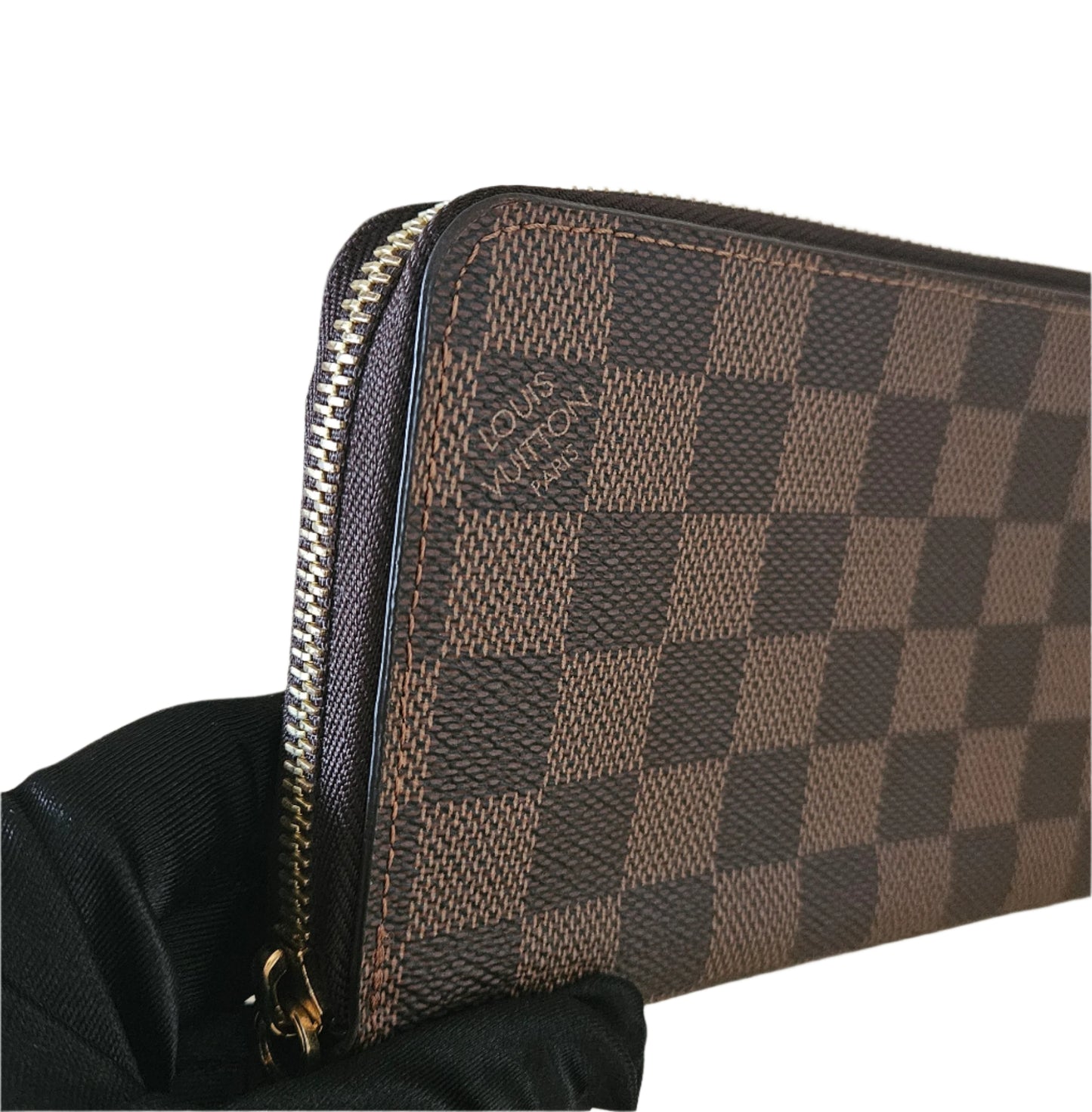 Zippy Organizer Monogram Canvas Damier Ebene GHW