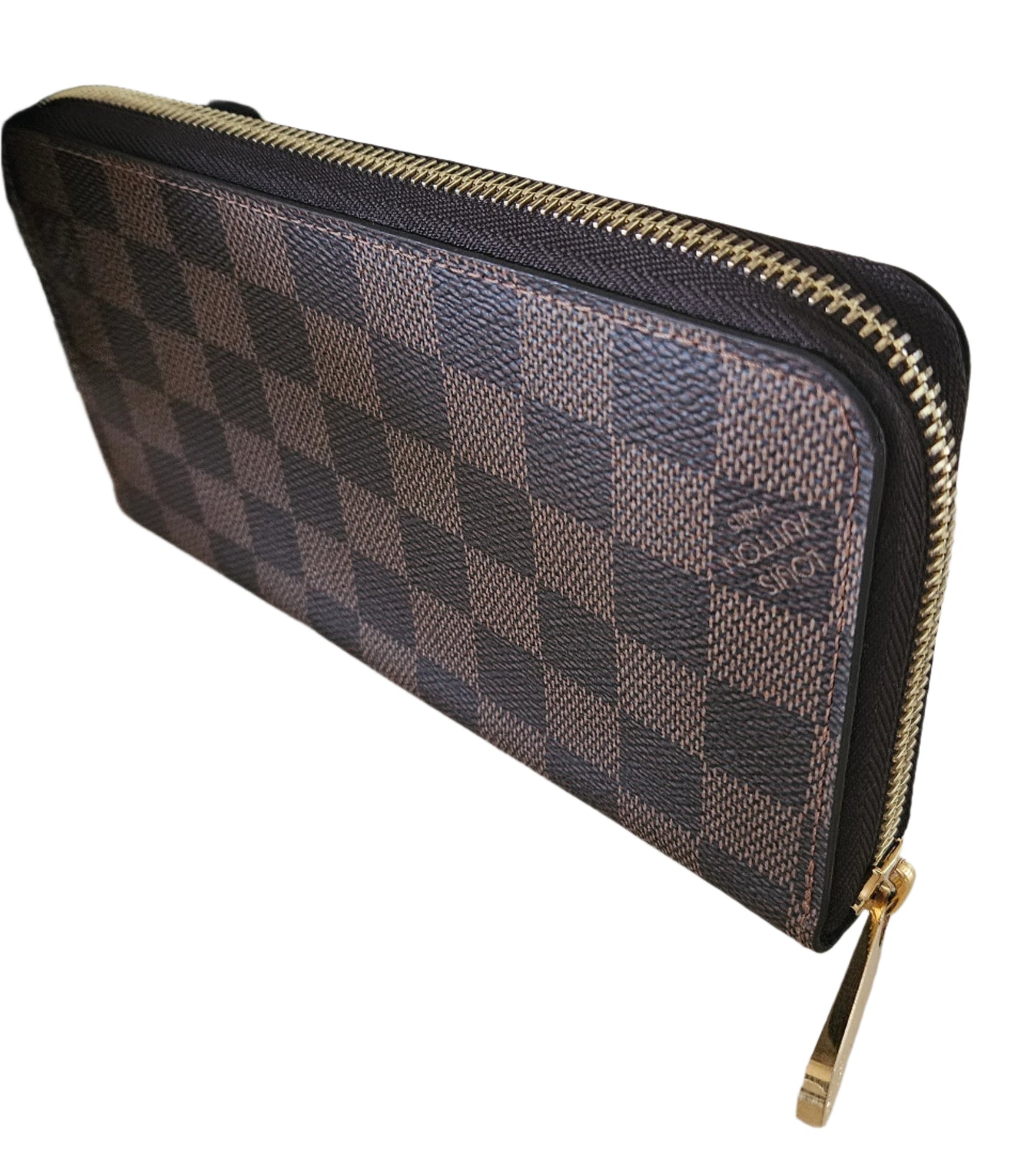 Zippy Organizer Monogram Canvas Damier Ebene GHW