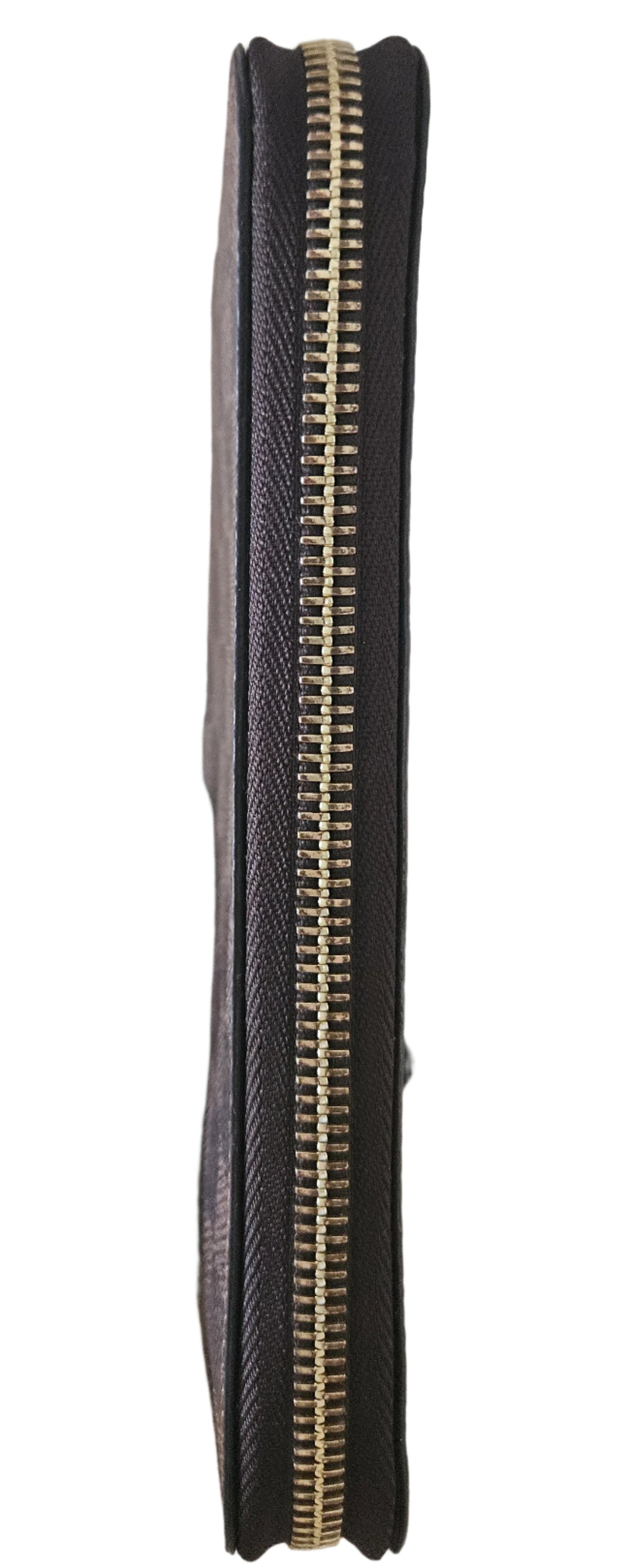 Zippy Organizer Monogram Canvas Damier Ebene GHW