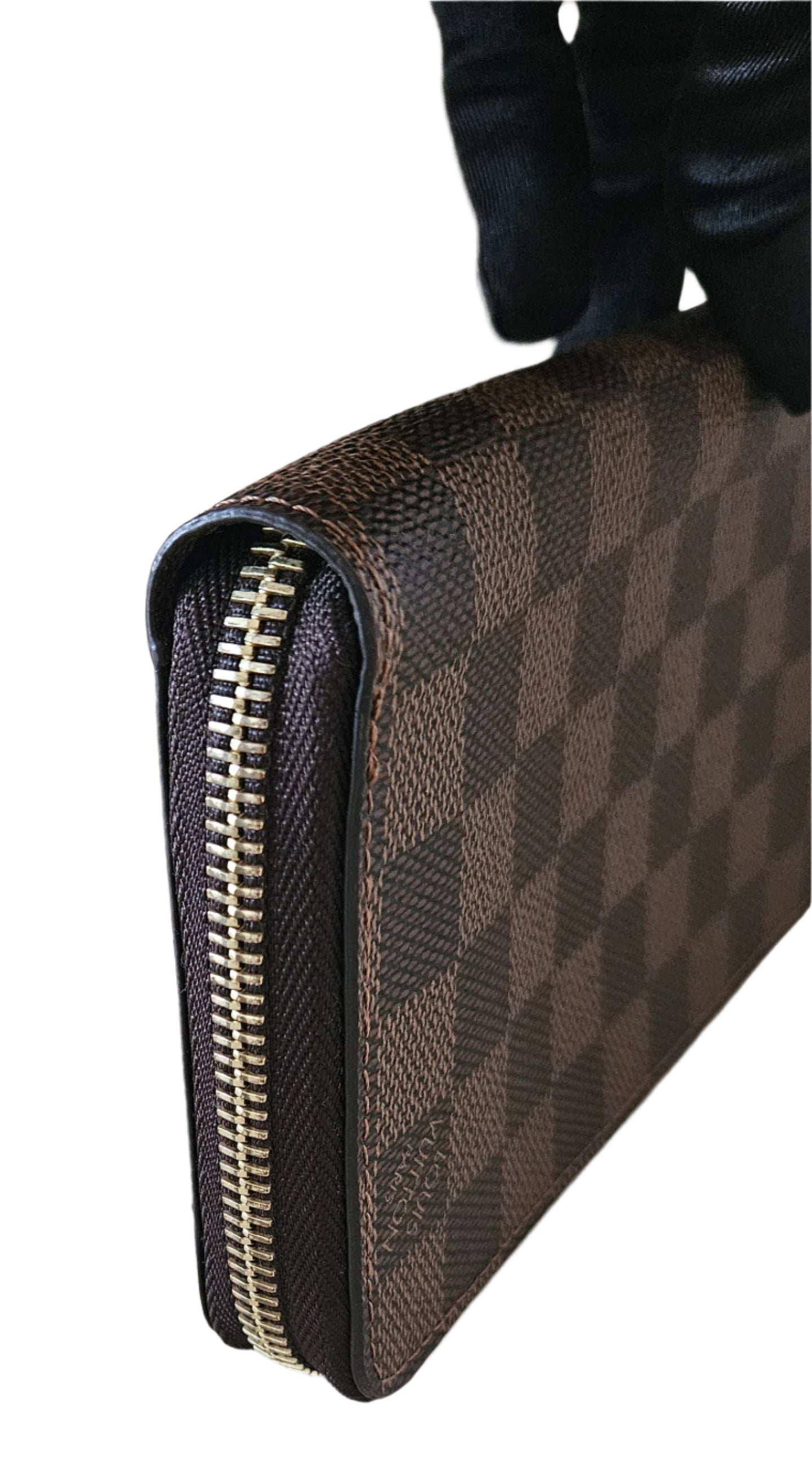 Zippy Organizer Monogram Canvas Damier Ebene GHW