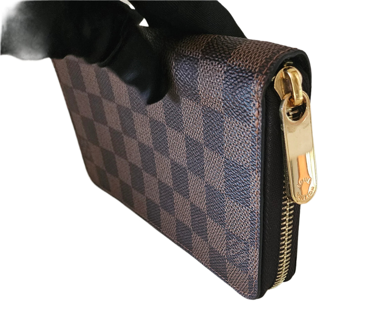 Zippy Organizer Monogram Canvas Damier Ebene GHW