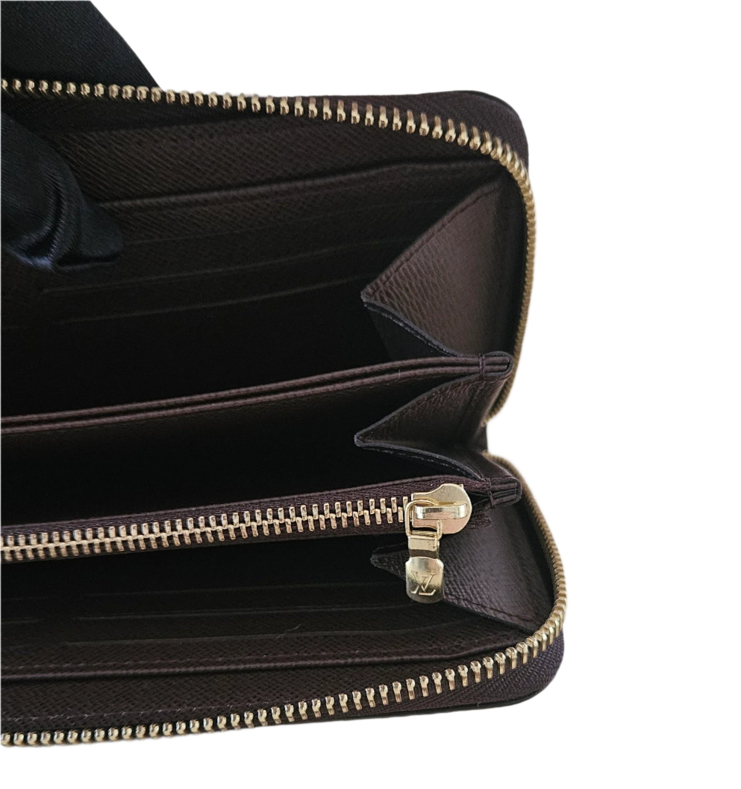 Zippy Organizer Monogram Canvas Damier Ebene GHW