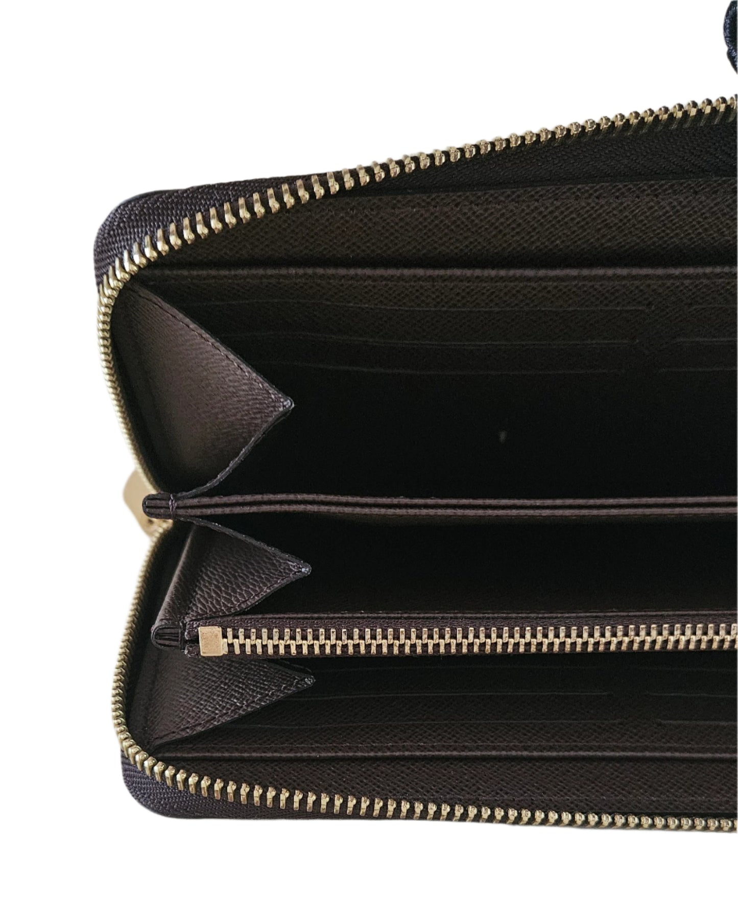 Zippy Organizer Monogram Canvas Damier Ebene GHW