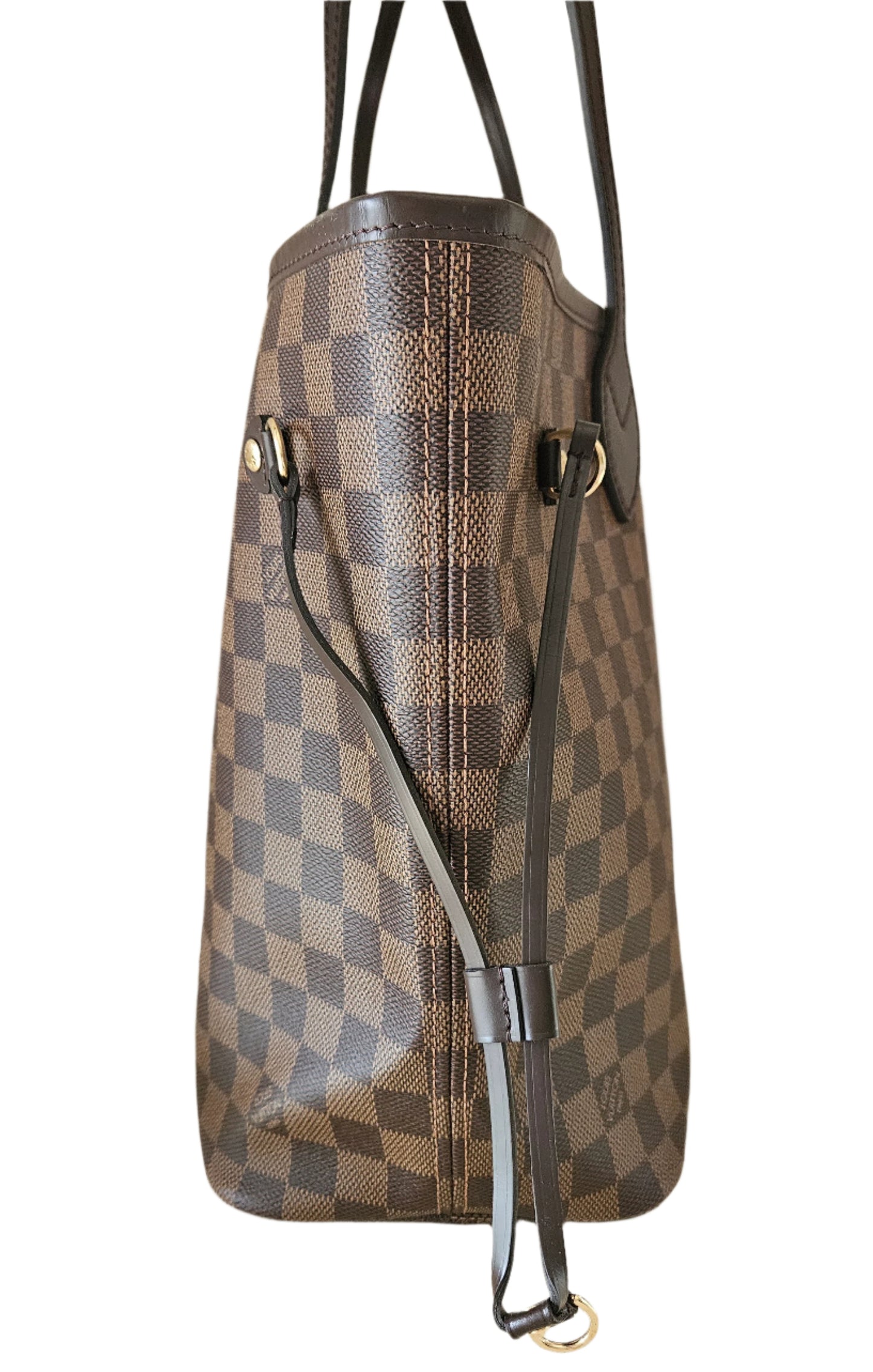 Neverfull MM Damier Ebene Canvas GHW