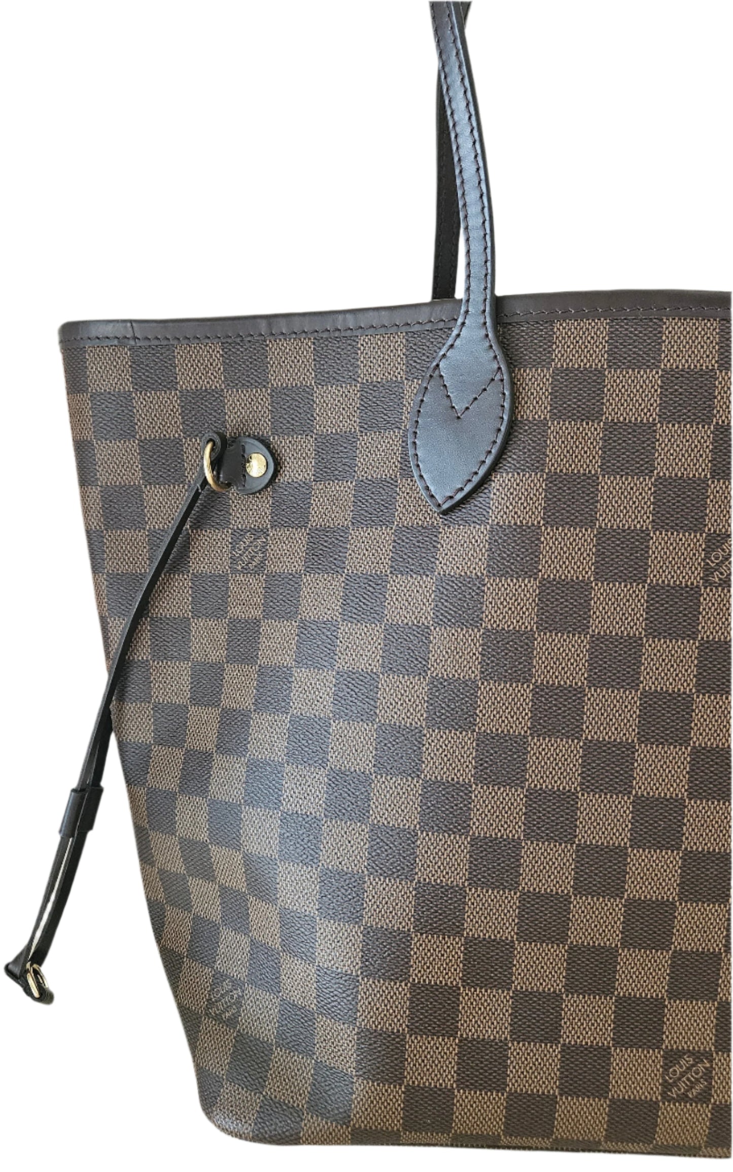 Neverfull MM Damier Ebene Canvas GHW