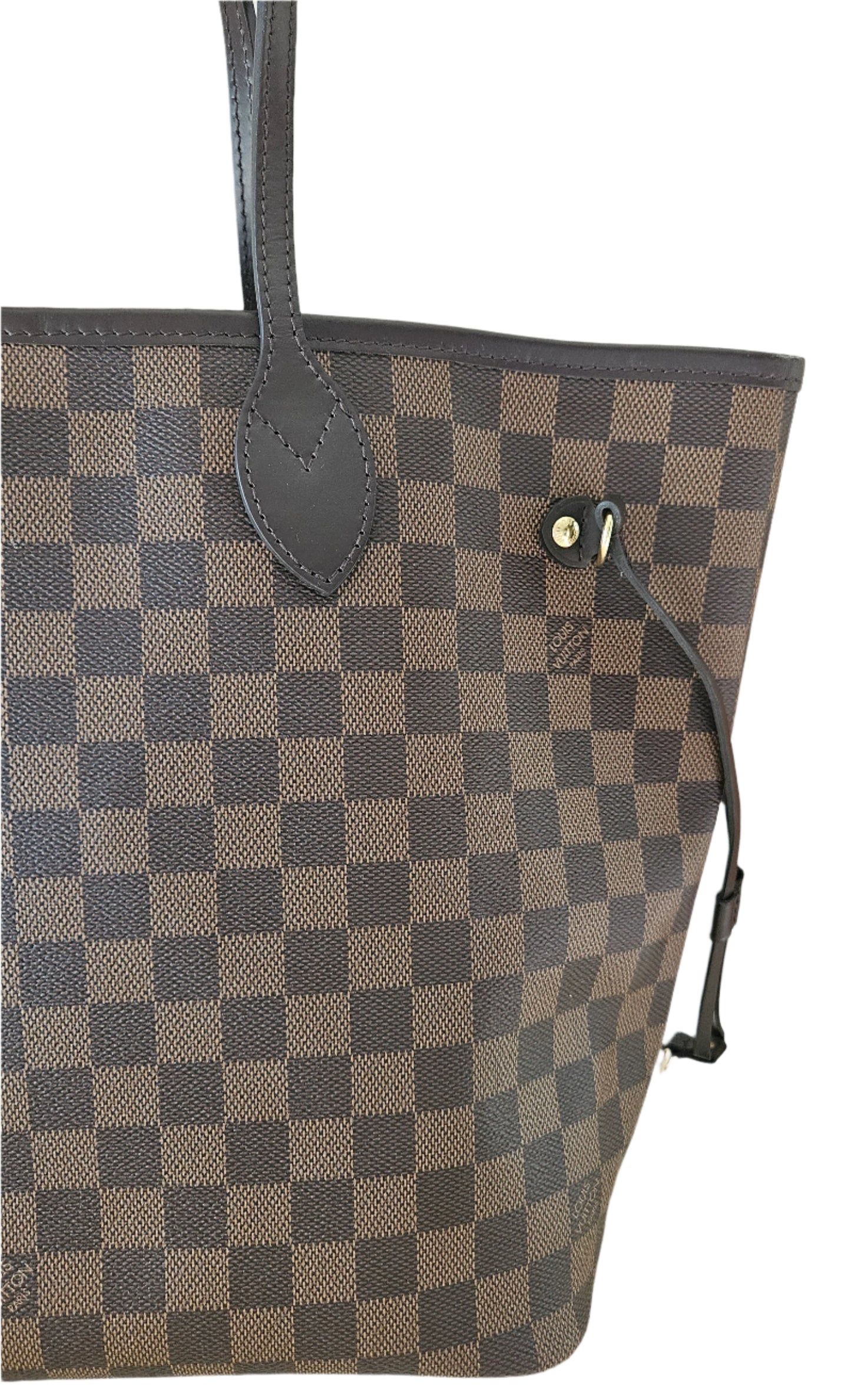 Neverfull MM Damier Ebene Canvas GHW