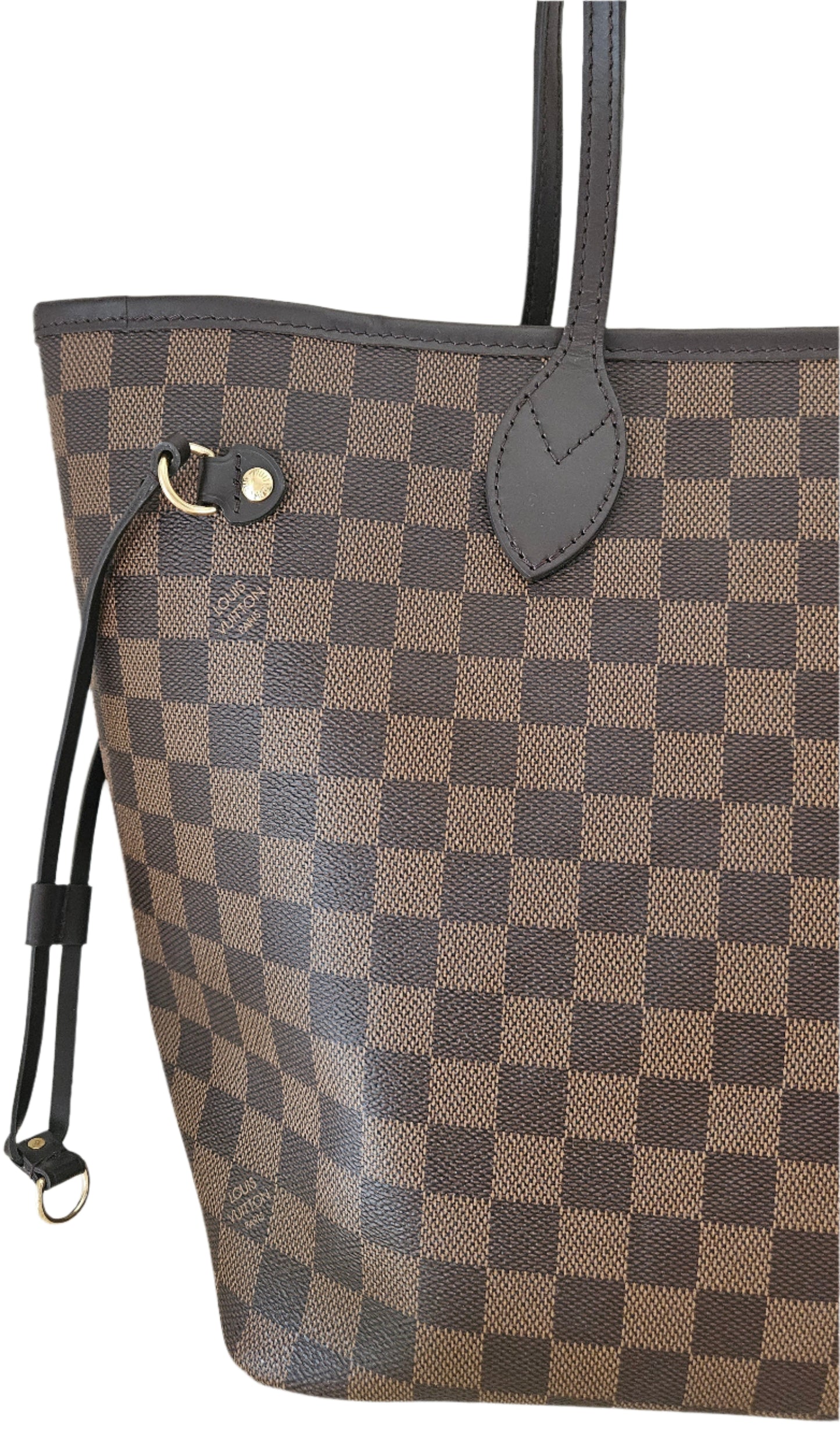 Neverfull MM Damier Ebene Canvas GHW
