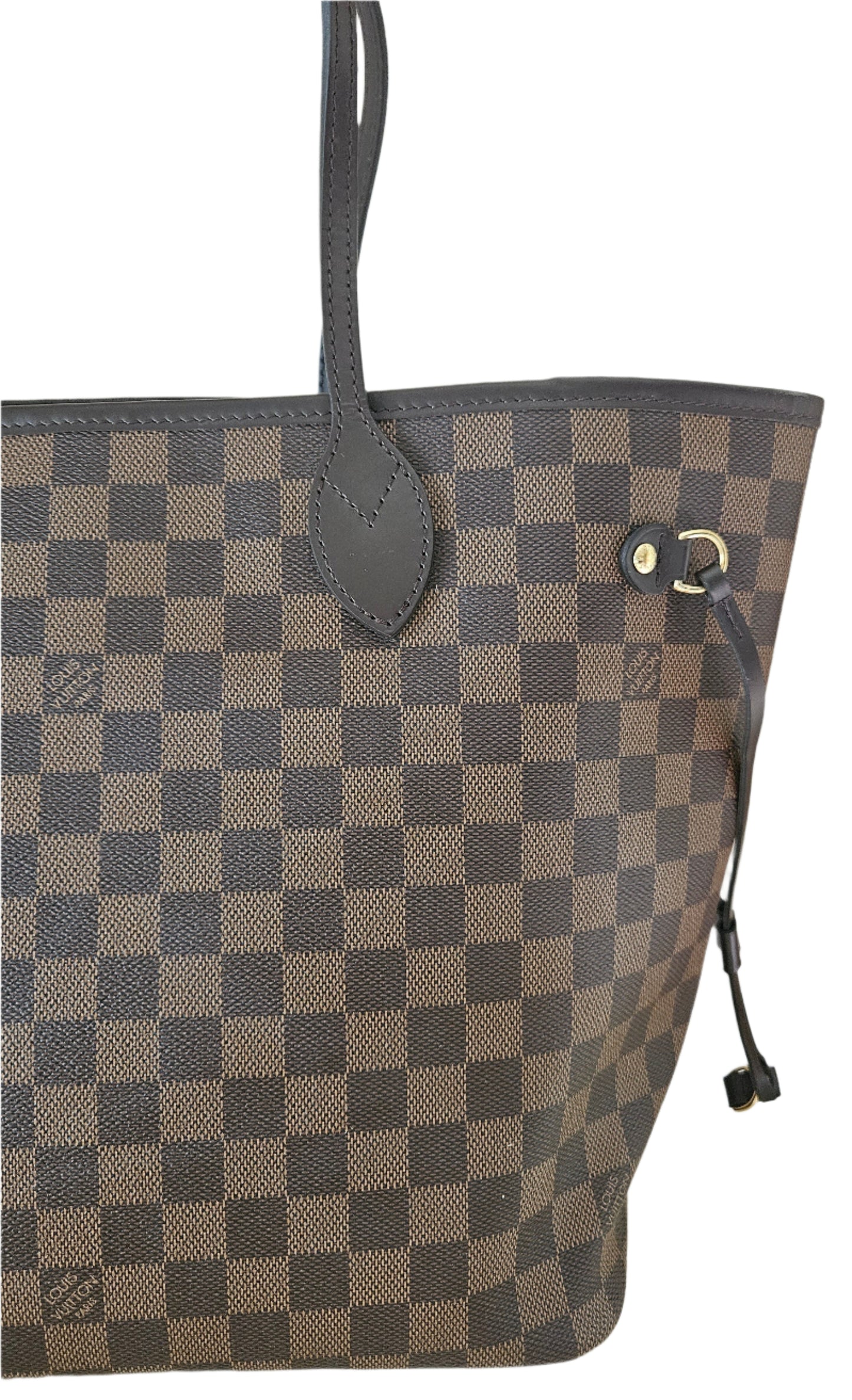 Neverfull MM Damier Ebene Canvas GHW