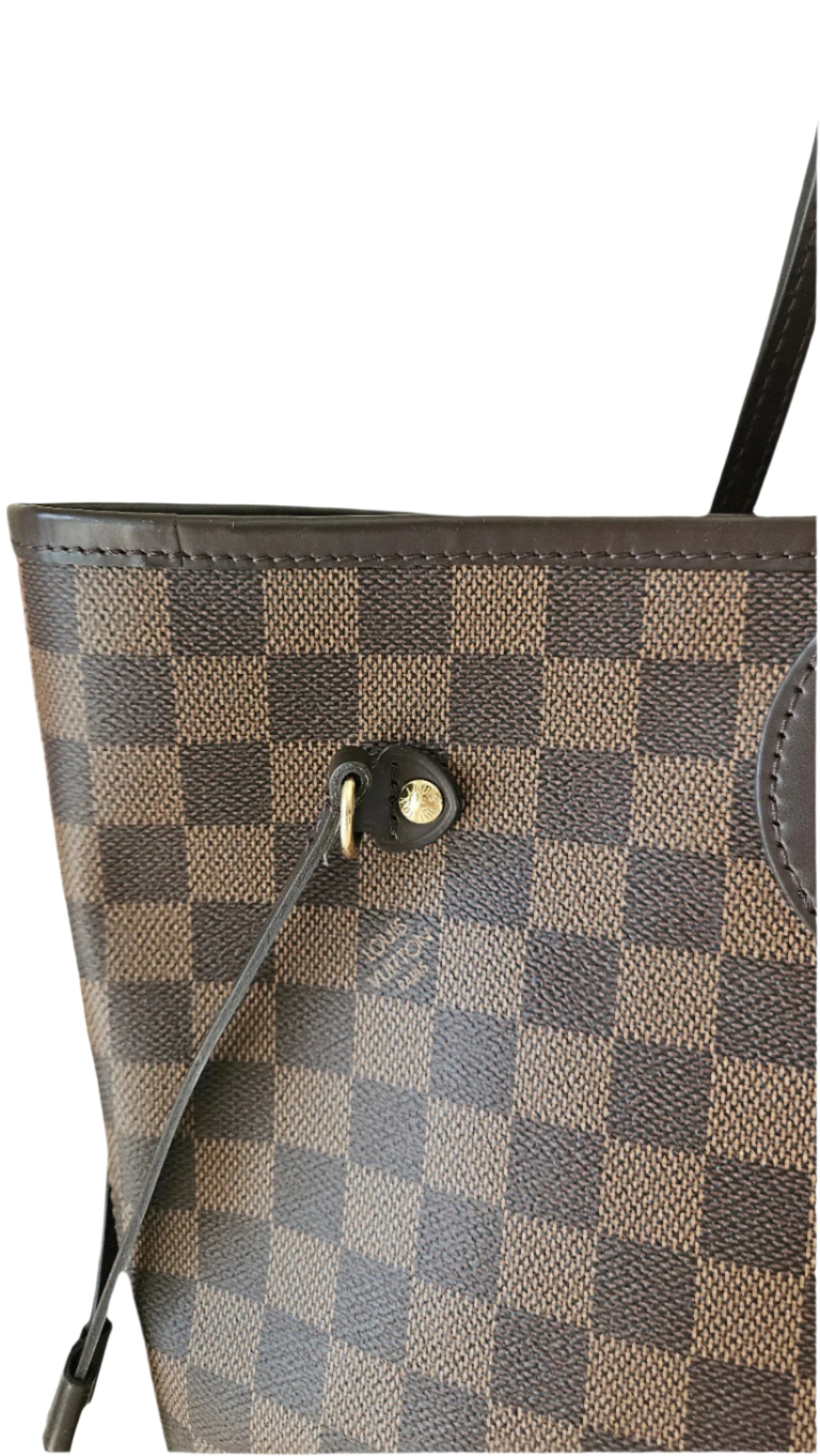Neverfull MM Damier Ebene Canvas GHW