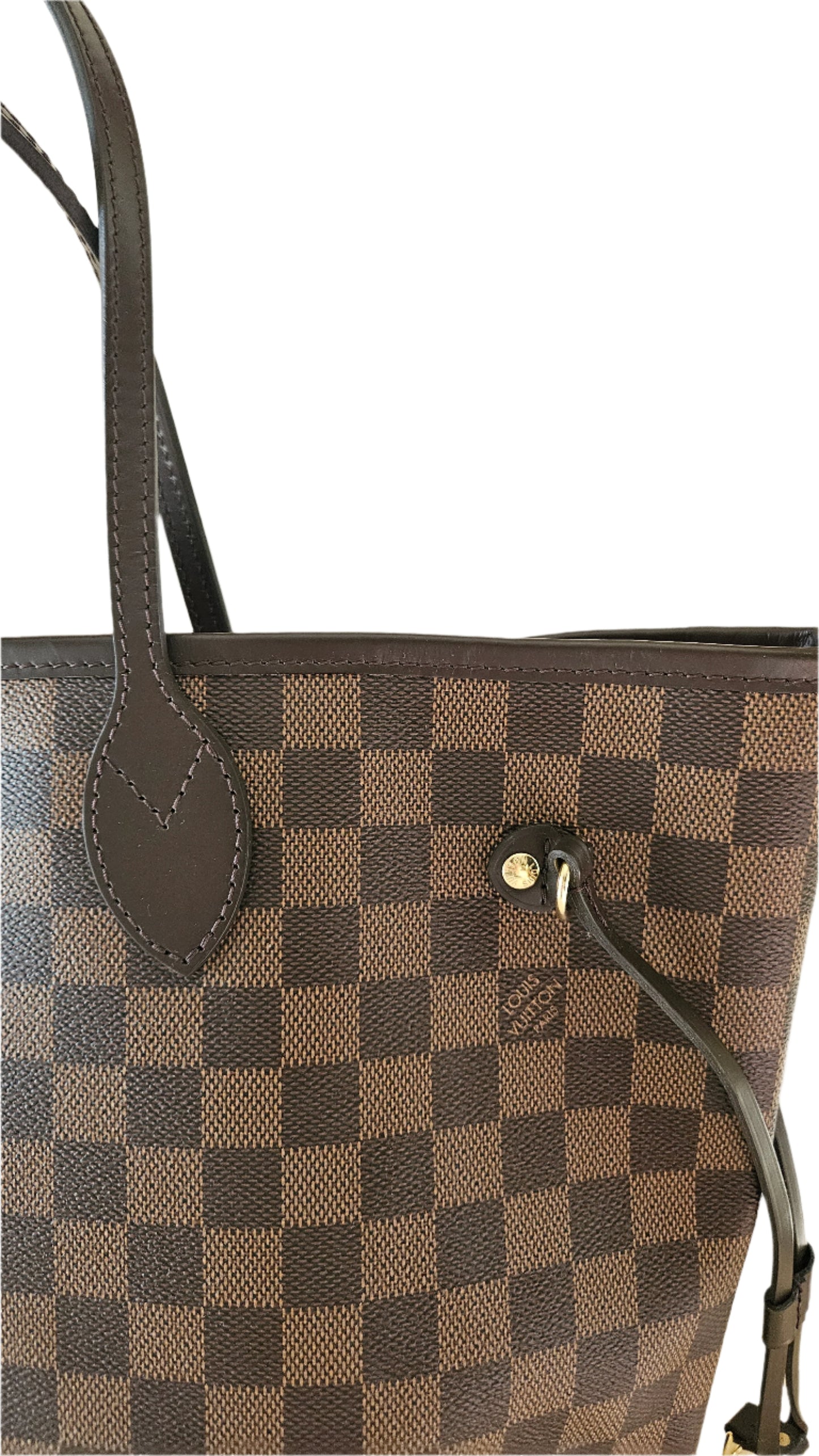 Neverfull MM Damier Ebene Canvas GHW