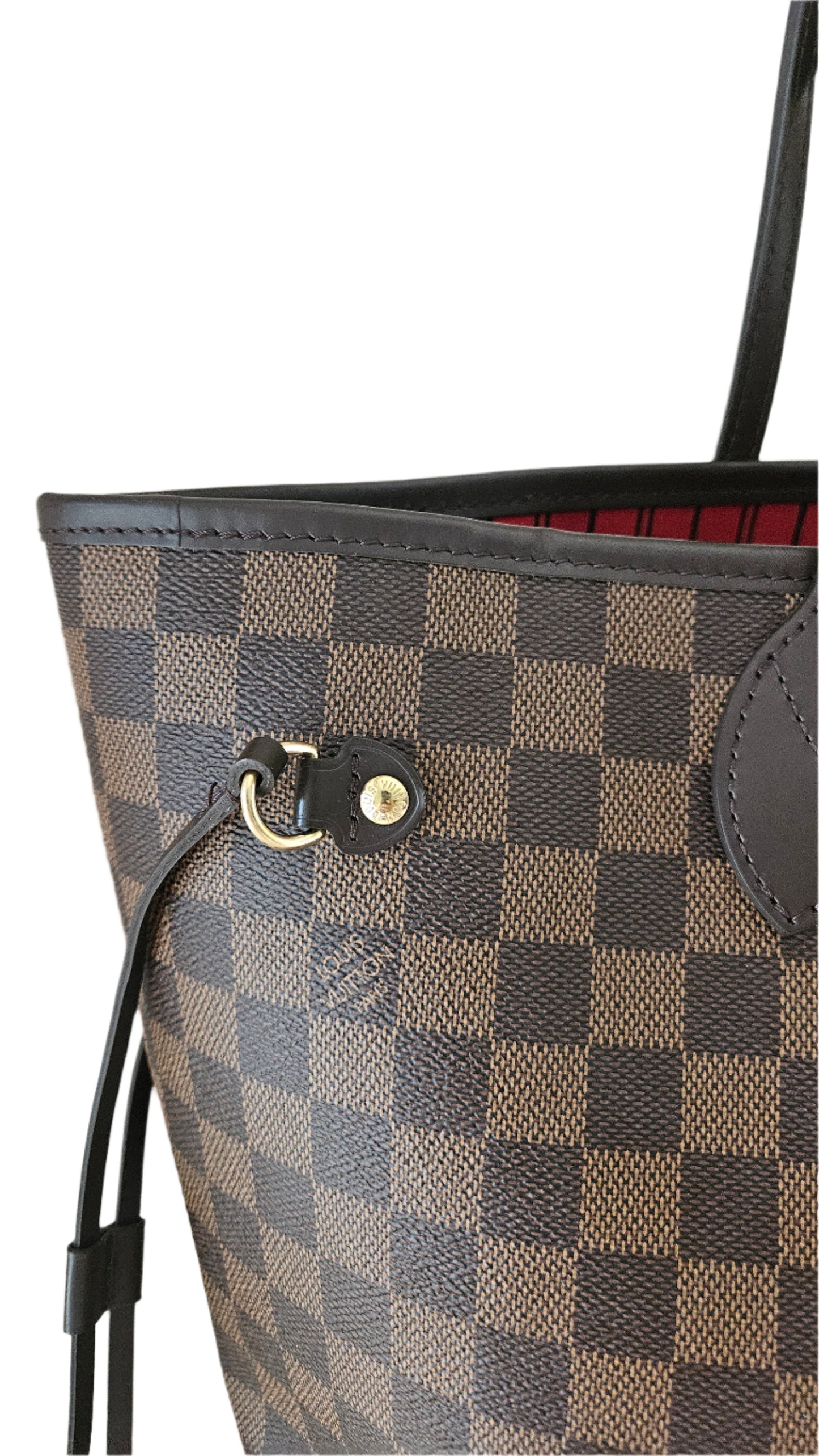 Neverfull MM Damier Ebene Canvas GHW