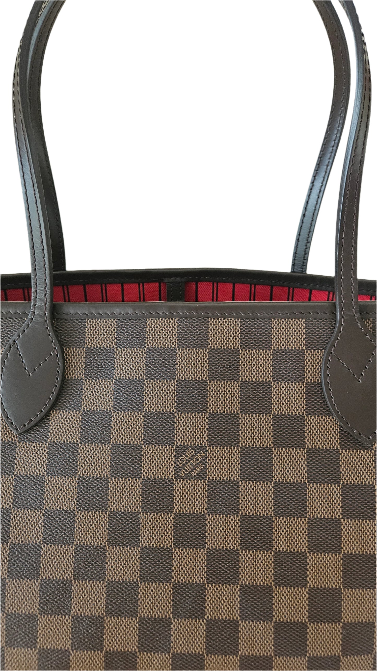 Neverfull MM Damier Ebene Canvas GHW