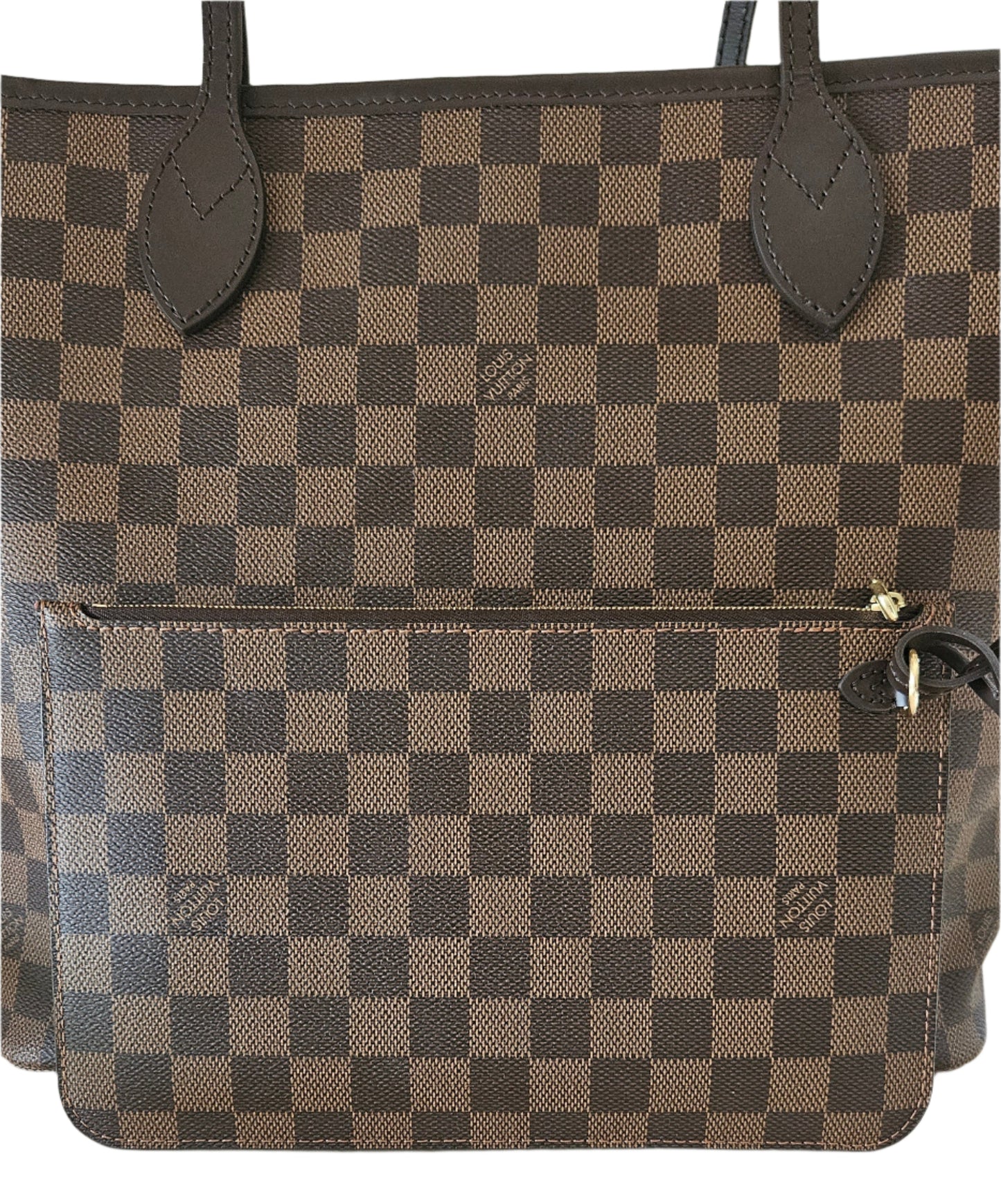 Neverfull MM Damier Ebene Canvas GHW