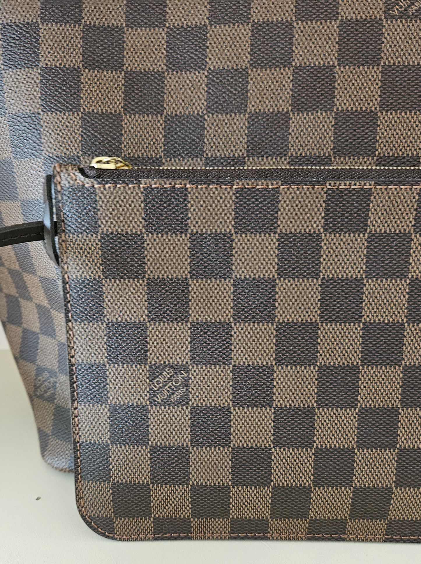 Neverfull MM Damier Ebene Canvas GHW