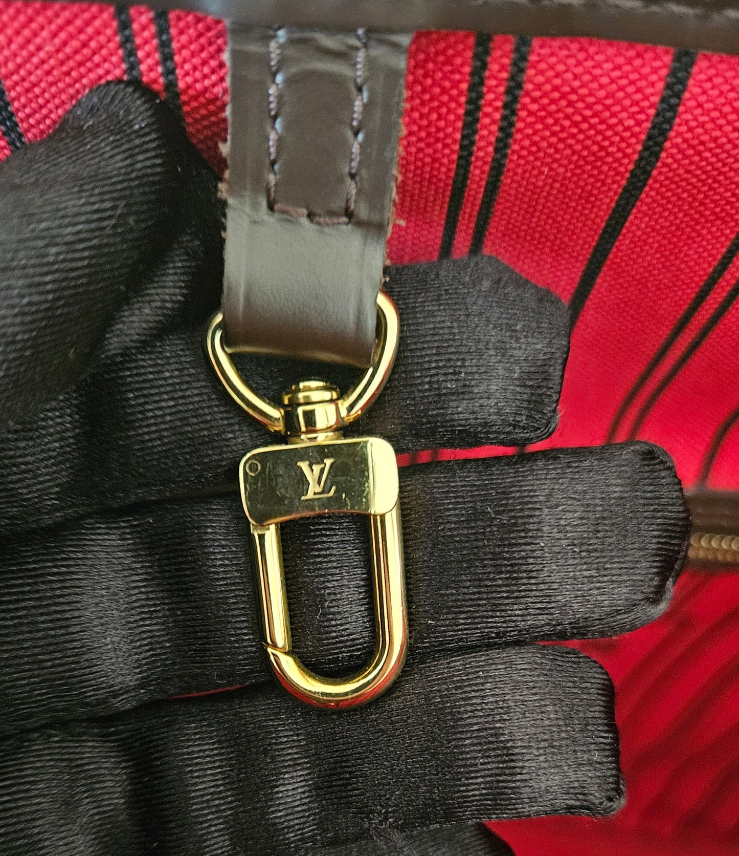 Neverfull MM Damier Ebene Canvas GHW