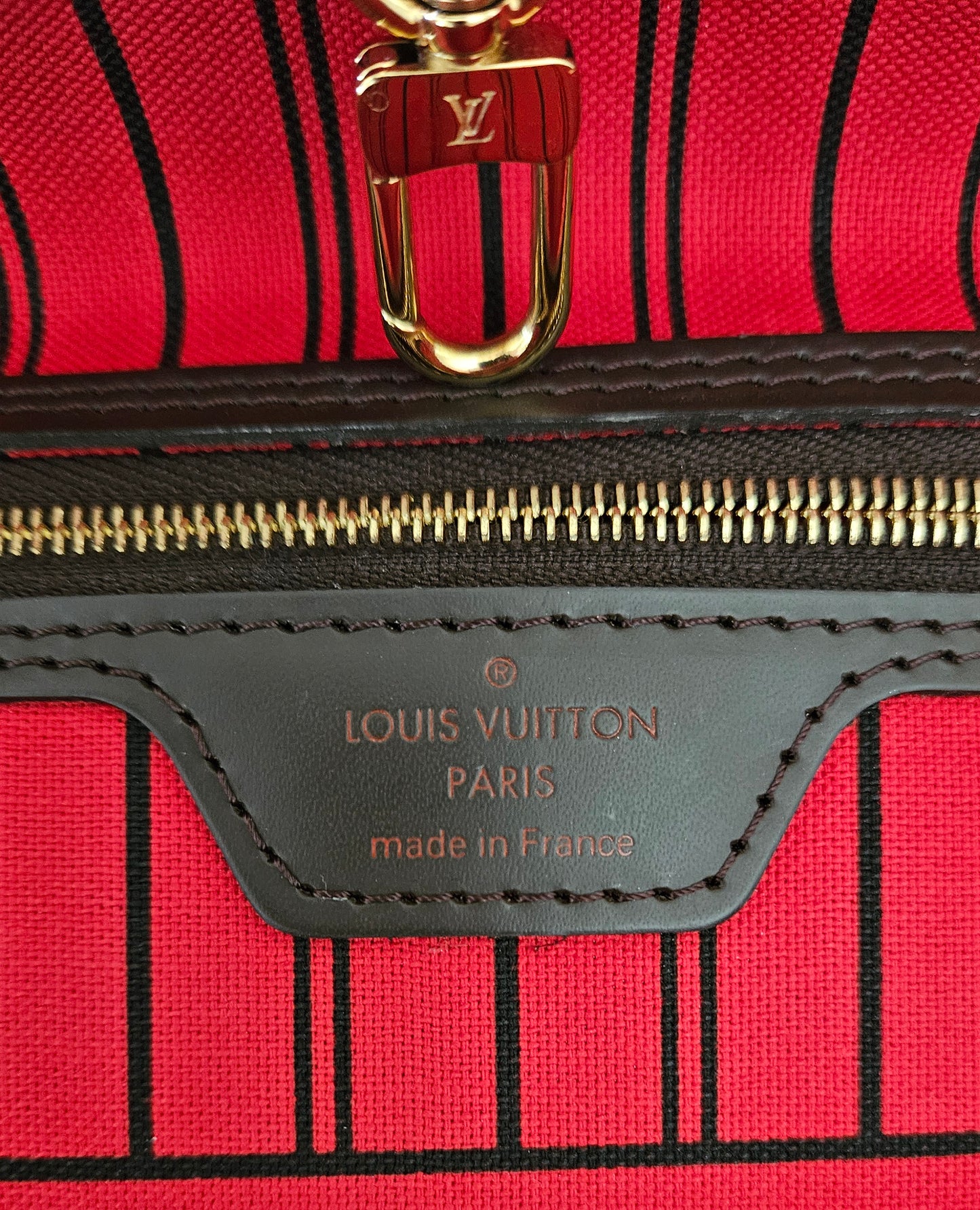 Neverfull MM Damier Ebene Canvas GHW