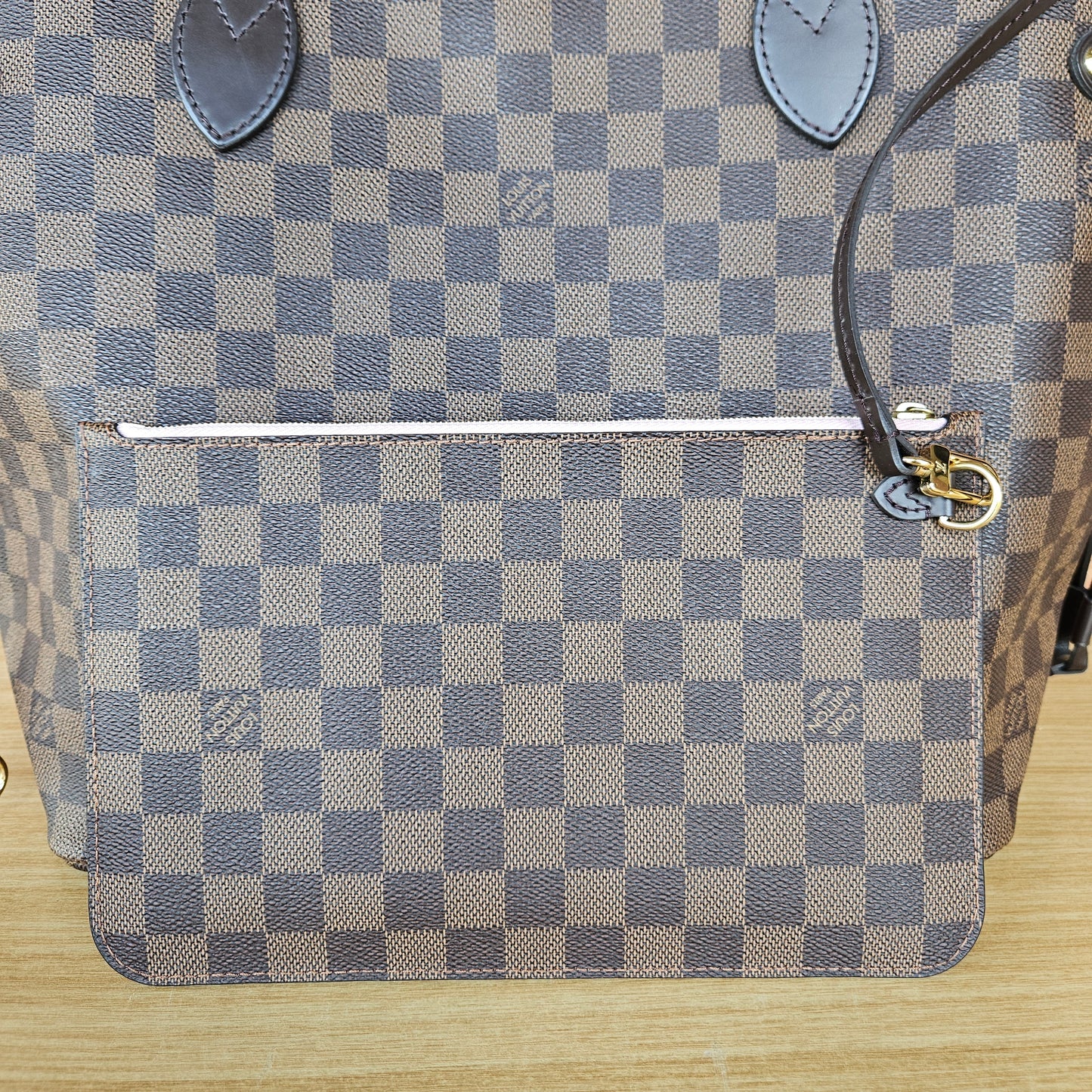 NEVERFULL MM DAMIER ROSE
