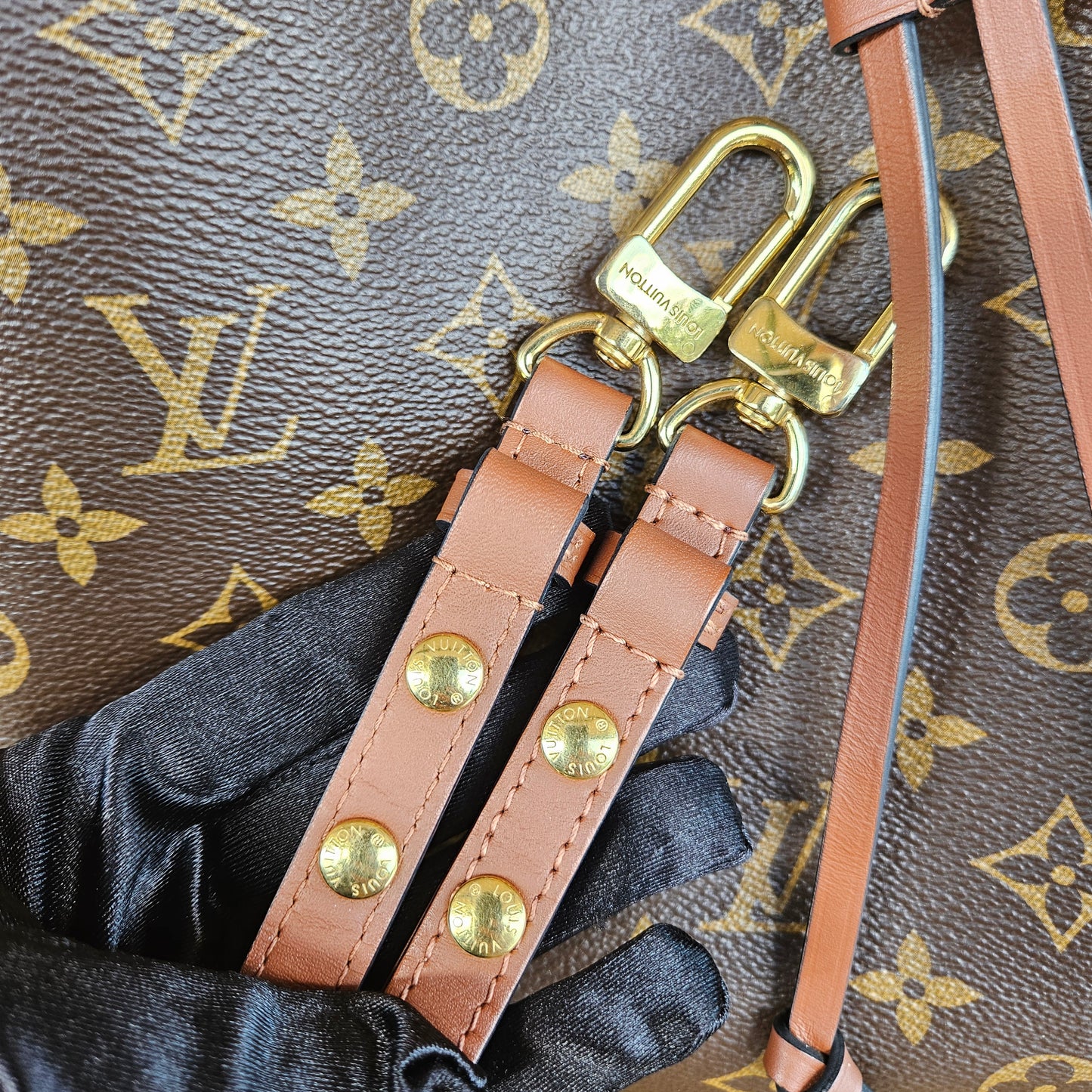 Neonoe Monogram Canvas Caramel GHW