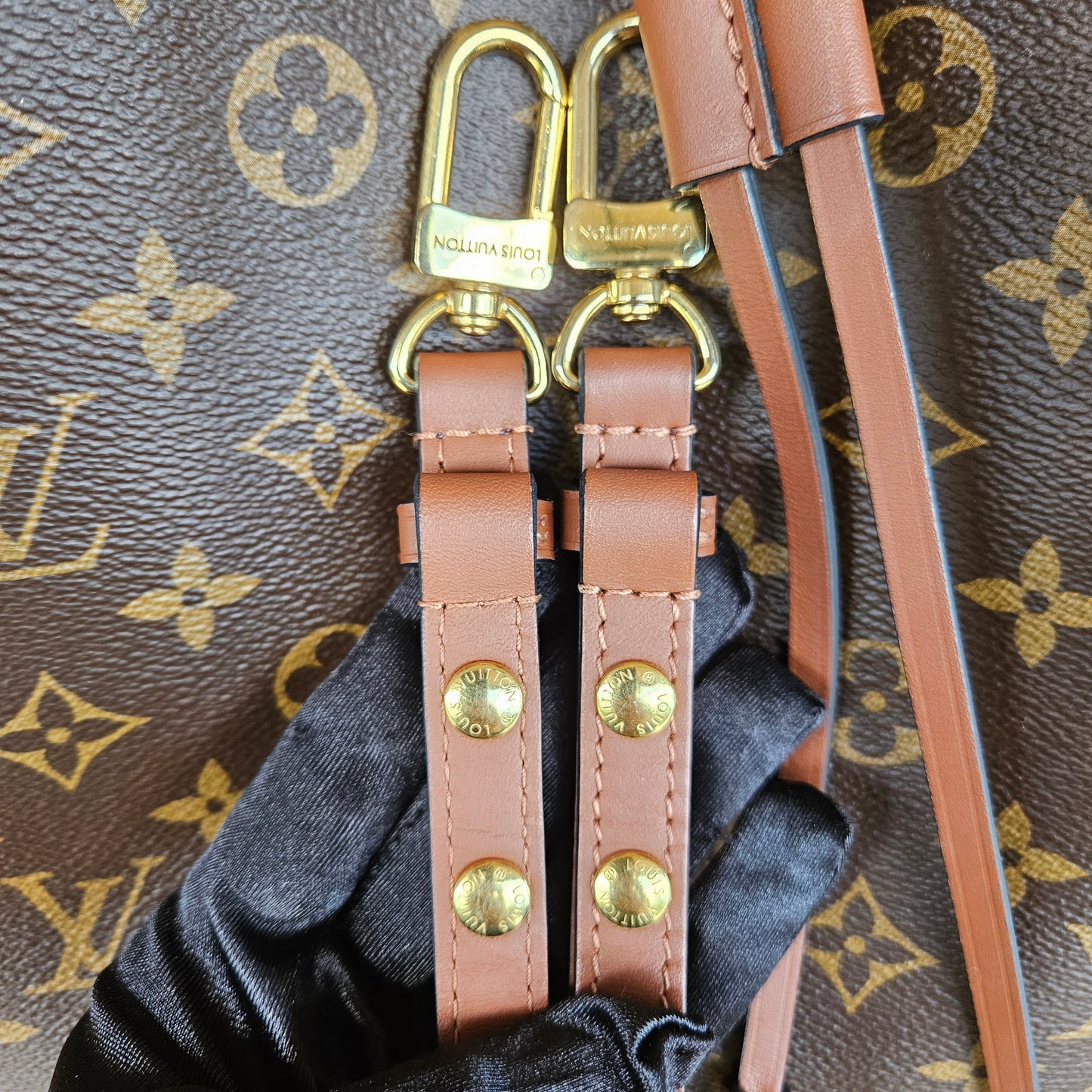 Neonoe Monogram Canvas Caramel GHW