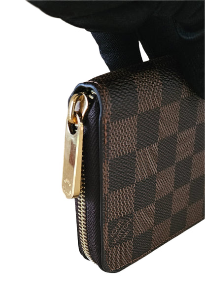 Zippy Organizer Monogram Canvas Damier Ebene GHW