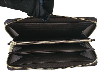 Zippy Organizer Monogram Canvas Damier Ebene GHW