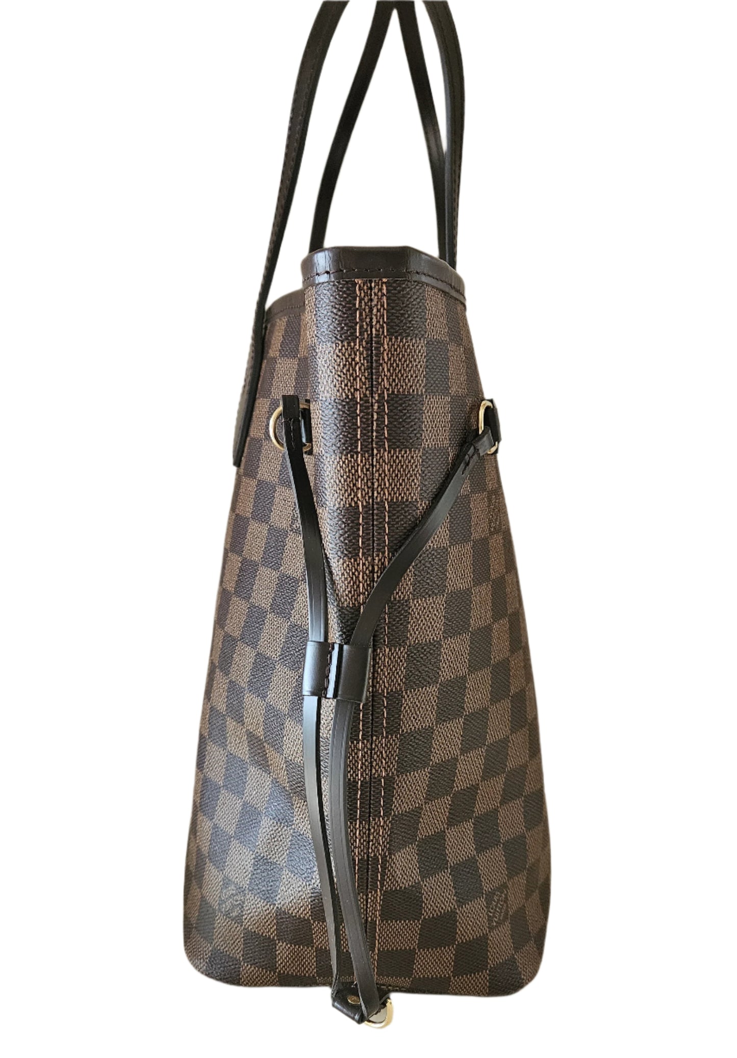 Neverfull MM Damier Ebene Canvas GHW