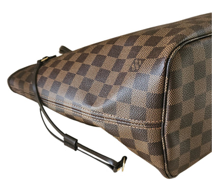 Neverfull MM Damier Ebene Canvas GHW