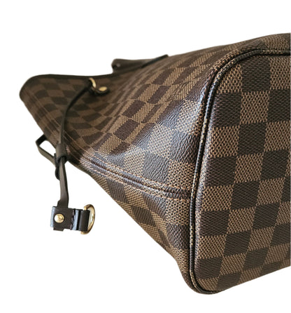 Neverfull MM Damier Ebene Canvas GHW