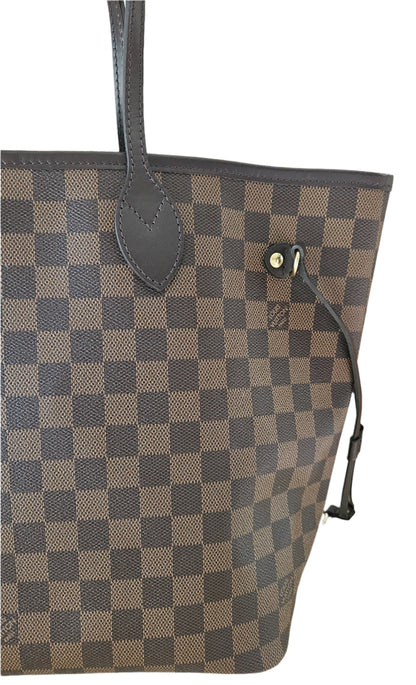 Neverfull MM Damier Ebene Canvas GHW