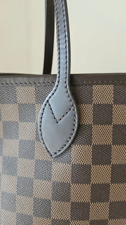 Neverfull MM Damier Ebene Canvas GHW
