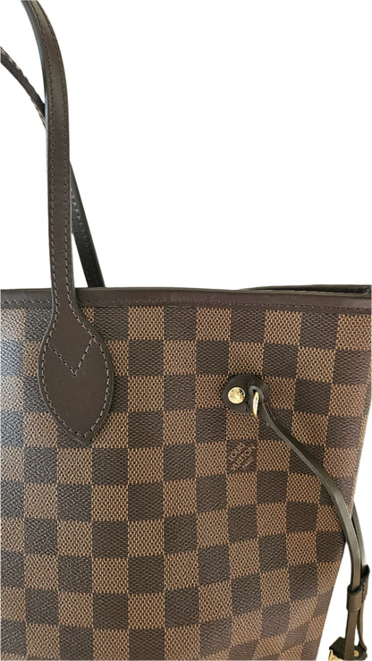 Neverfull MM Damier Ebene Canvas GHW