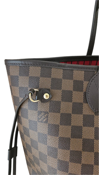 Neverfull MM Damier Ebene Canvas GHW