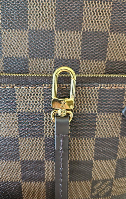 Neverfull MM Damier Ebene Canvas GHW
